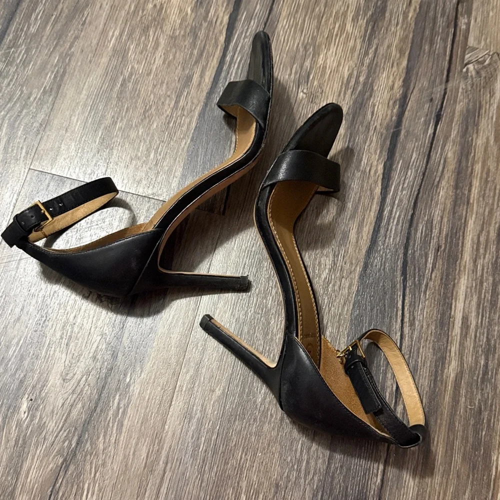 Tory Burch | Black Leather Heels size 5 - Picture 5 of 6